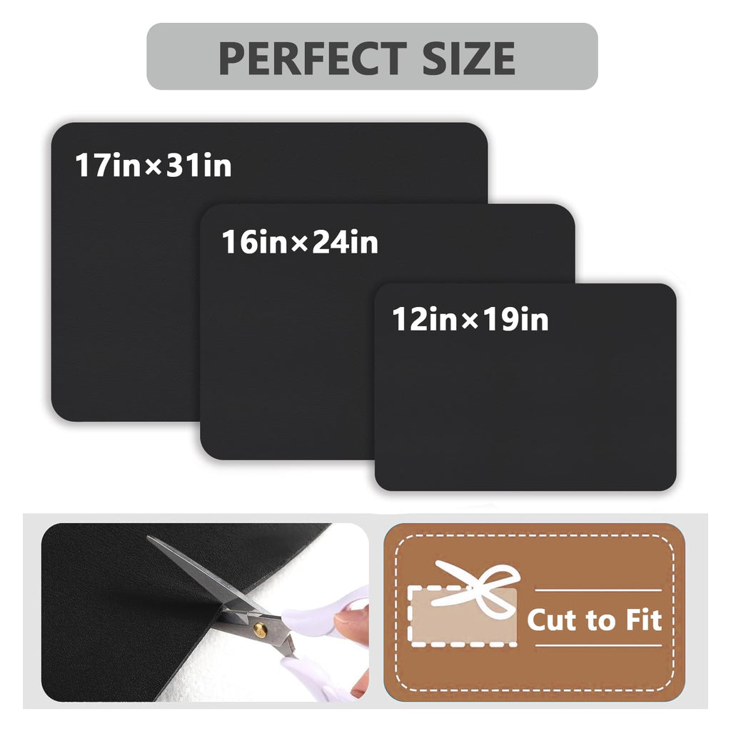 Coffee Mat-Coffee Bar Mat for Countertops, Hide Stain Absorbent Rubber Backed Quick Drying Mat Fit Under Coffee Maker Espresso Machine (Black, 16"x24")