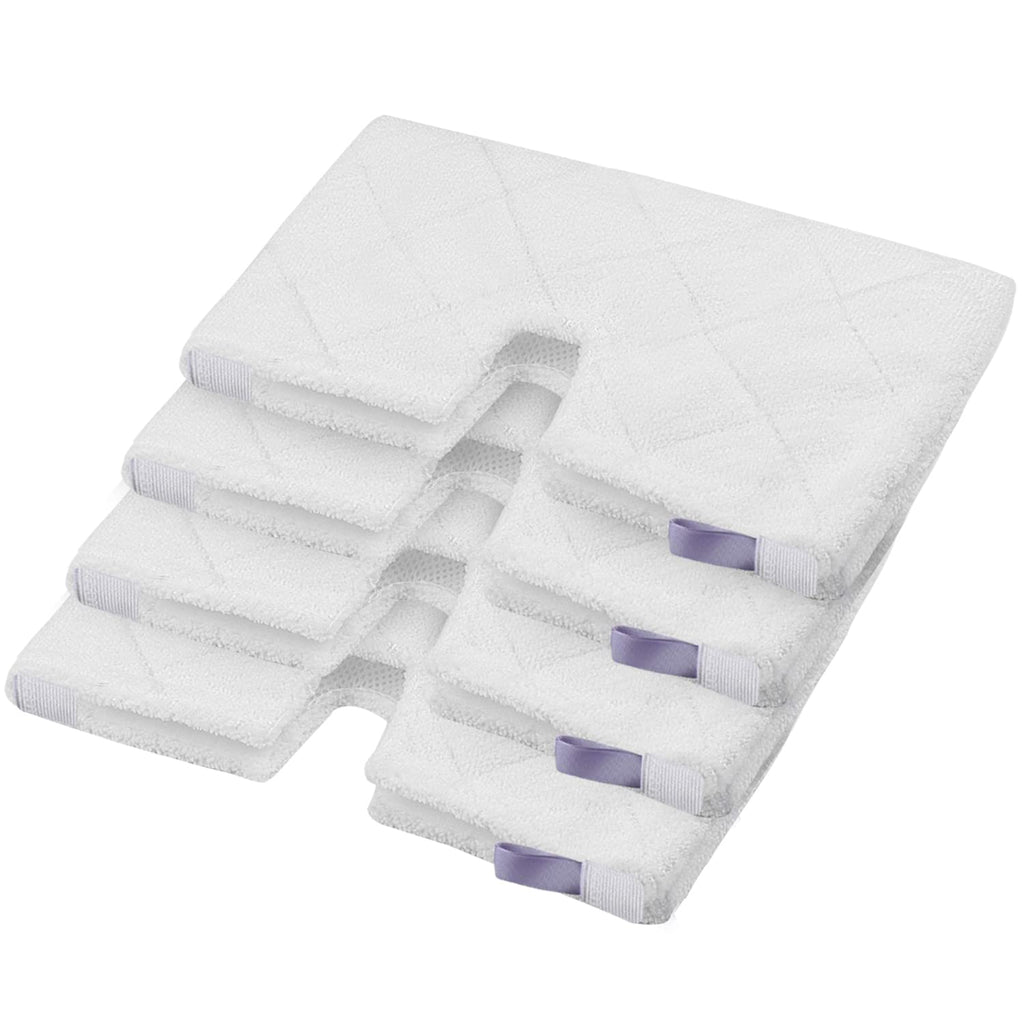 MXZONE Replacement Microfiber Steam Mop pad Cleaning Pads for Shark Steam Pocket Mop S3500 Series S3550 S3501 S3601 S3601D S3901 S3801 S3801CO, White
