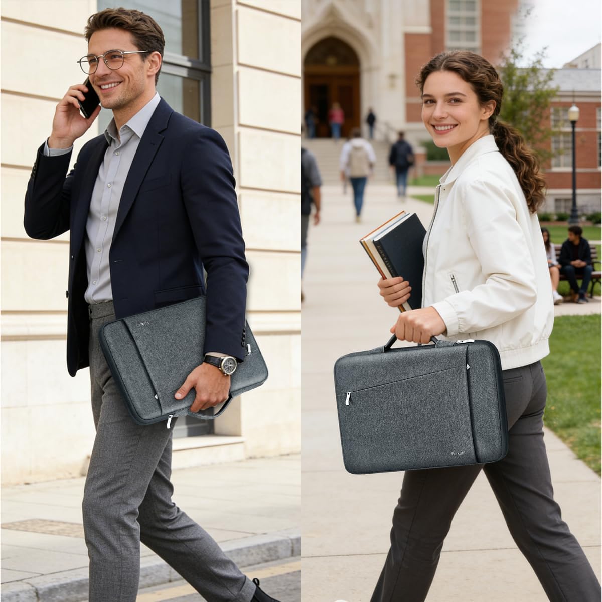 Ferkurn 14 inch Laptop Sleeve Laptop Case 14 inch Laptop Bag Compatible with 14 Macbook Pro/Max M3 M2 M1, HP Chromebook 14 Dell Inspiron XPS 14 Lenovo Asus Acer 14 inch Chromebook Case Sleeve