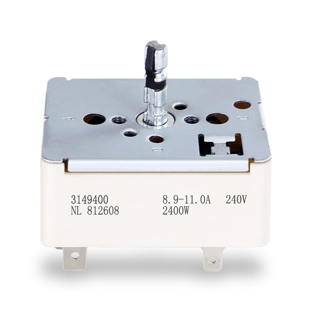 3149400 WP3149400 3148954 Range Burner Infinite Control Switch Fits for Whirlpool (8 Inch), Replace Parts W10295573, 99989662, 311858, 311859, 310180