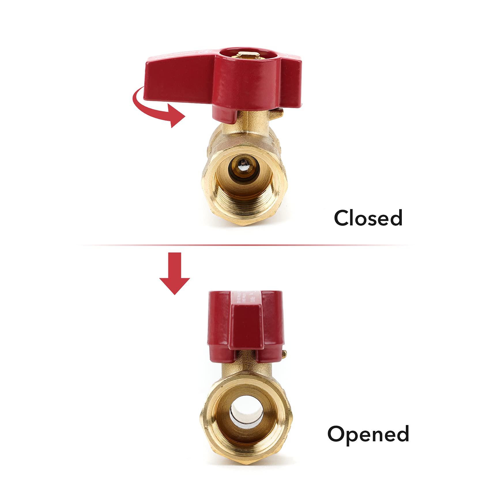 Stanbroil One Stop Gas Appliance Hook Up Kit, Brass Gas Ball Valve and Flexible Gas Connector with Fittings for Garage Heaters, Gas Stoves, Wall Mounted Heaters, Gas Fireplace and Gas Dryer
