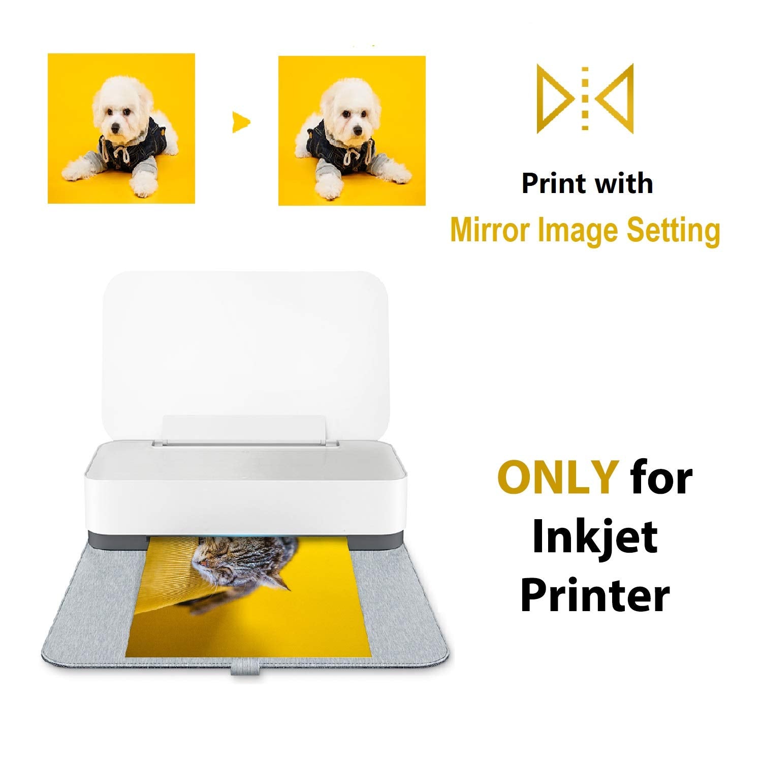 A-SUB Iron-On Heat Transfer Paper for White and Light Fabric 8.5x11 inches T Shirt Transfer Paper for Inkjet Printer Wash Durable, Long Lasting Transfer, No Cracking 20 Sheets