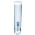 San Jamar Cup Dispenser, Pull Down Storage for Water Cooler Cups in Commercial Setting, Compatible with 4-10 Oz Cups, 1 Count, Frosted Blue