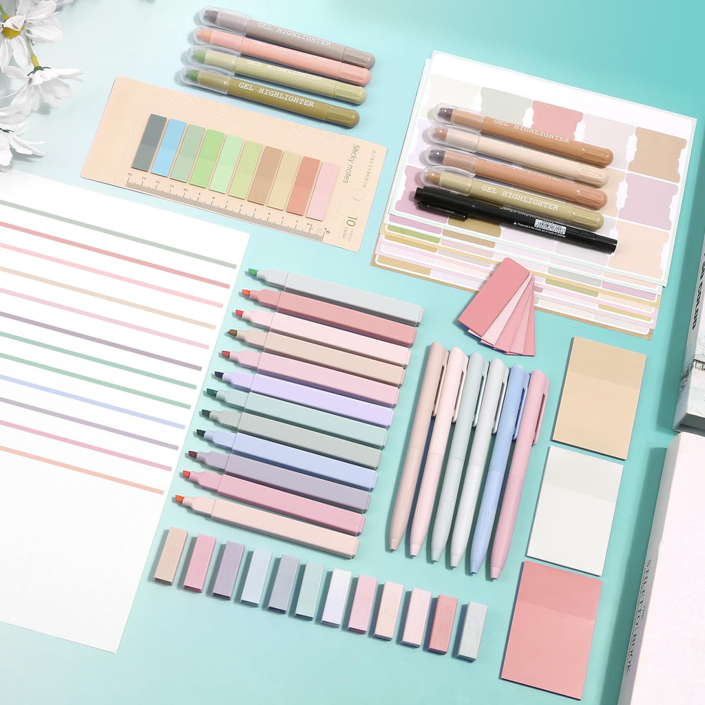 Bible Journaling Kit, Bible Study Supplies Journaling Kit with Highlighters Marker Pens No Bleed Strip Index Tabs Bible Accessories Set for Women Students Beginner, Christian Gifts