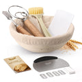 KOACKL Sourdough Bread Starter Kit, 9 Inch Round Sourdough Bread Making Tools Kit Banneton Proofing Basket with Cloth Liners, Sour Dough Baskets Bread Basket for Making Baking