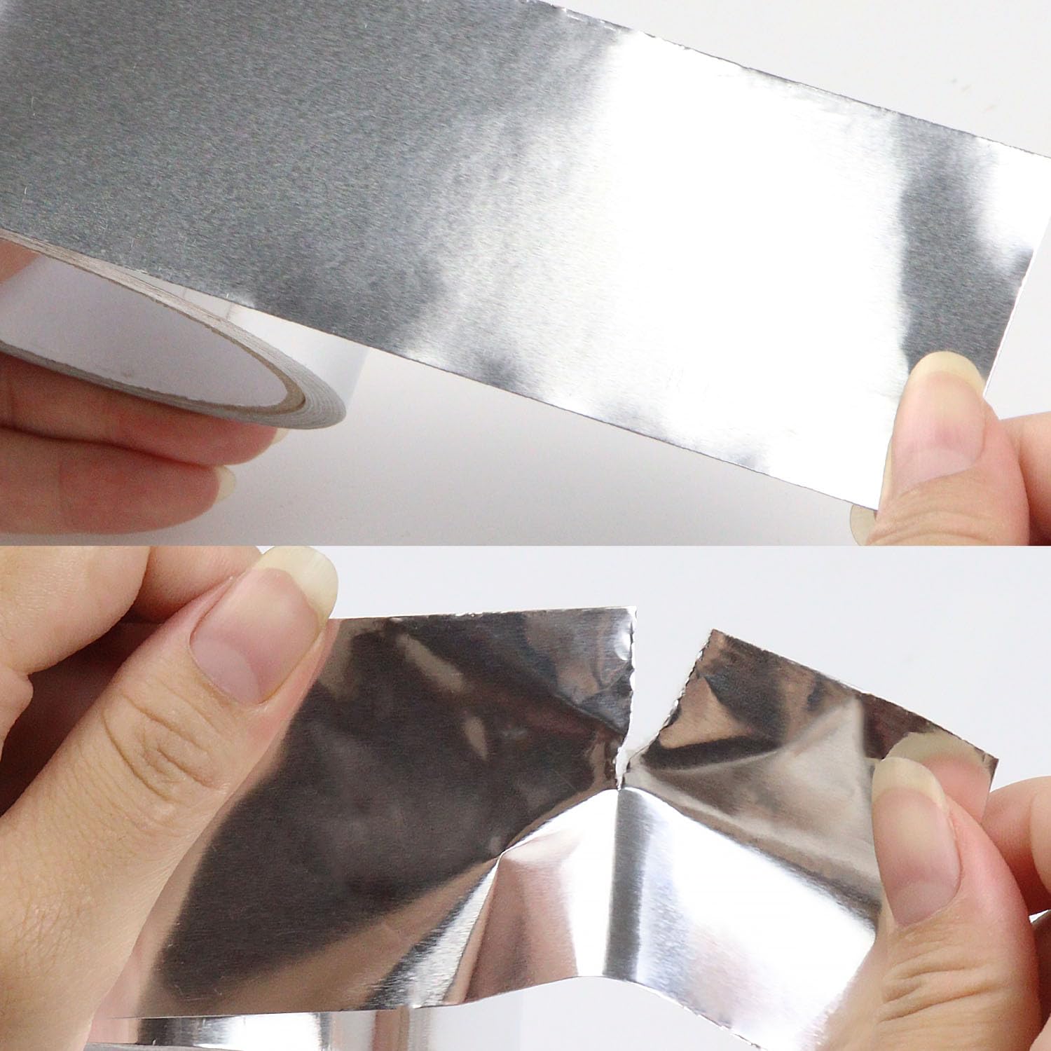 COSIMIXO Silver Aluminum Foil Tape Heavy Duty Duct Tape,4.0mil x 2in x 70Yards,High Temperature Sealing and Patching,Perfect for HVAC,Air Ducts,Foamboard,Metal Repair,Insulation,Dryer Vent and More