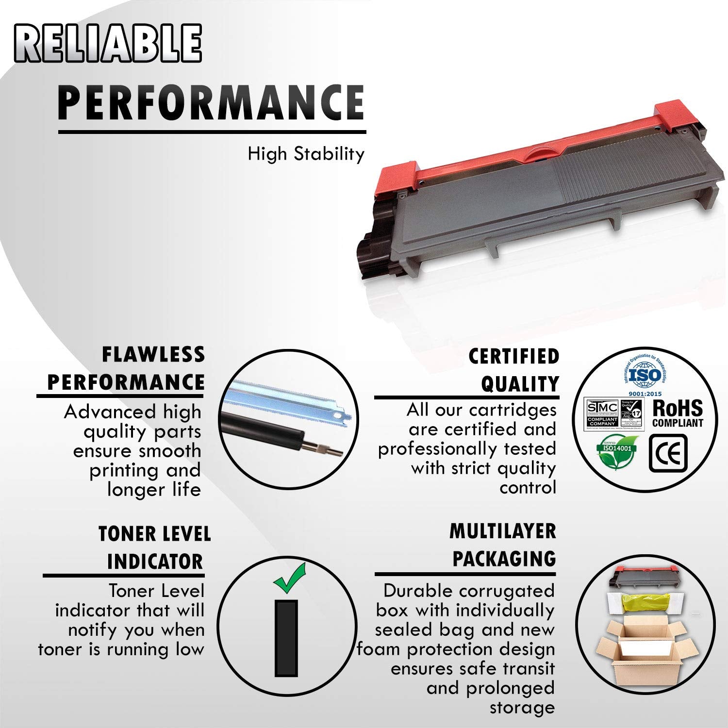 3 High Yield Inkfirst® Toner Cartridges TN-660 (TN660) Compatible Remanufactured for Brother TN-660 Black HL-L2300D HL-L2305W HL-L2320D HL-L2340DW HL-L2360DW HL-L2380DW DCP-L2520DW DCP-L2540DW MFC-L2700DW MFC-L2720DW MFC-L2740DW