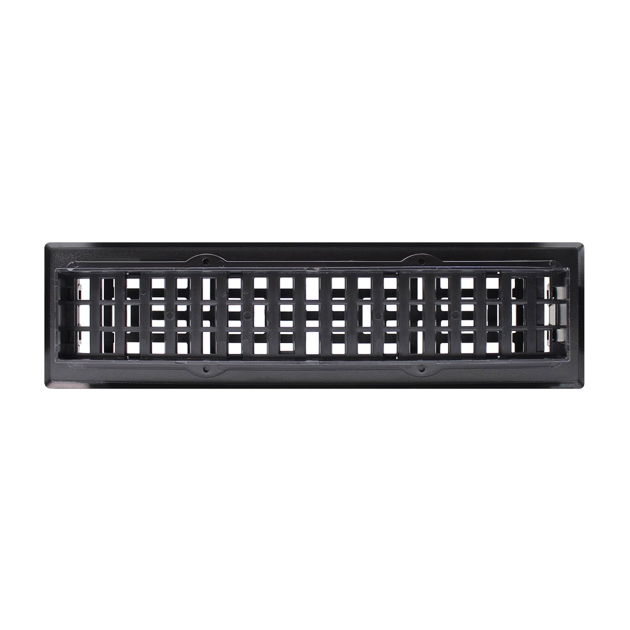 Decor Grates AJH212-BLK Oriental Floor Register, 2x12 Inches, Textured Black