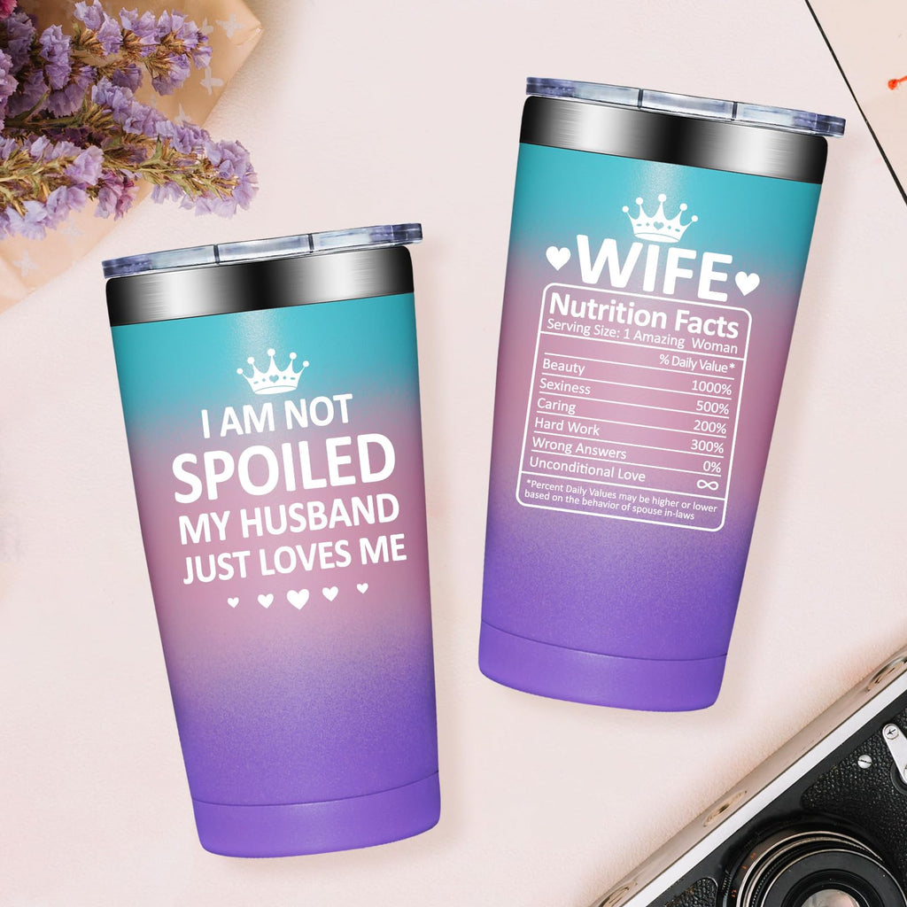 Grifarny Wife Gifts - Valentines Day Gifts for Her - Christmas, Mothers Day, Anniversary, Birthday Gift for Wife - Wifey Tumbler 20oz