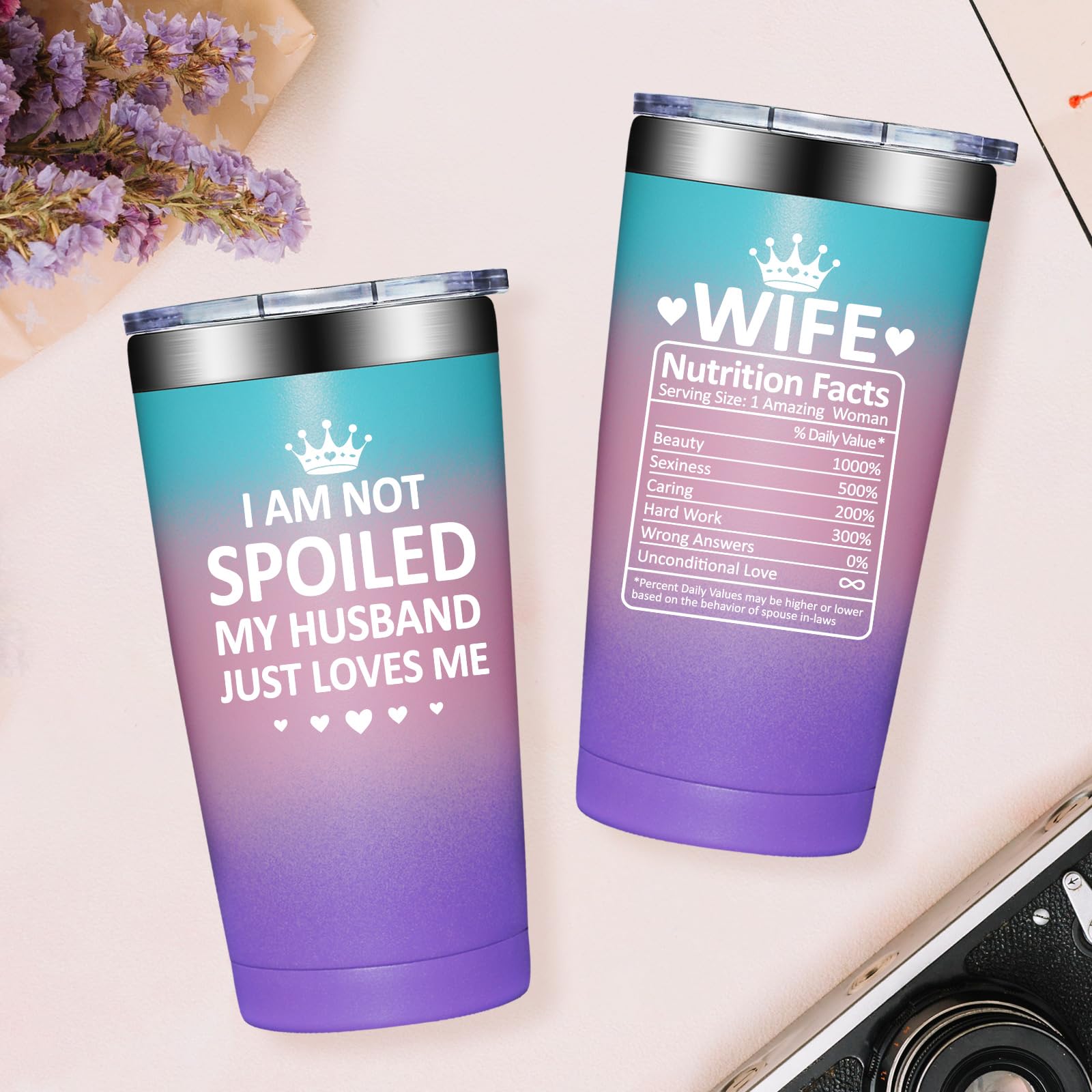 Grifarny Wife Gifts - Valentines Day Gifts for Her - Christmas, Mothers Day, Anniversary, Birthday Gift for Wife - Wifey Tumbler 20oz