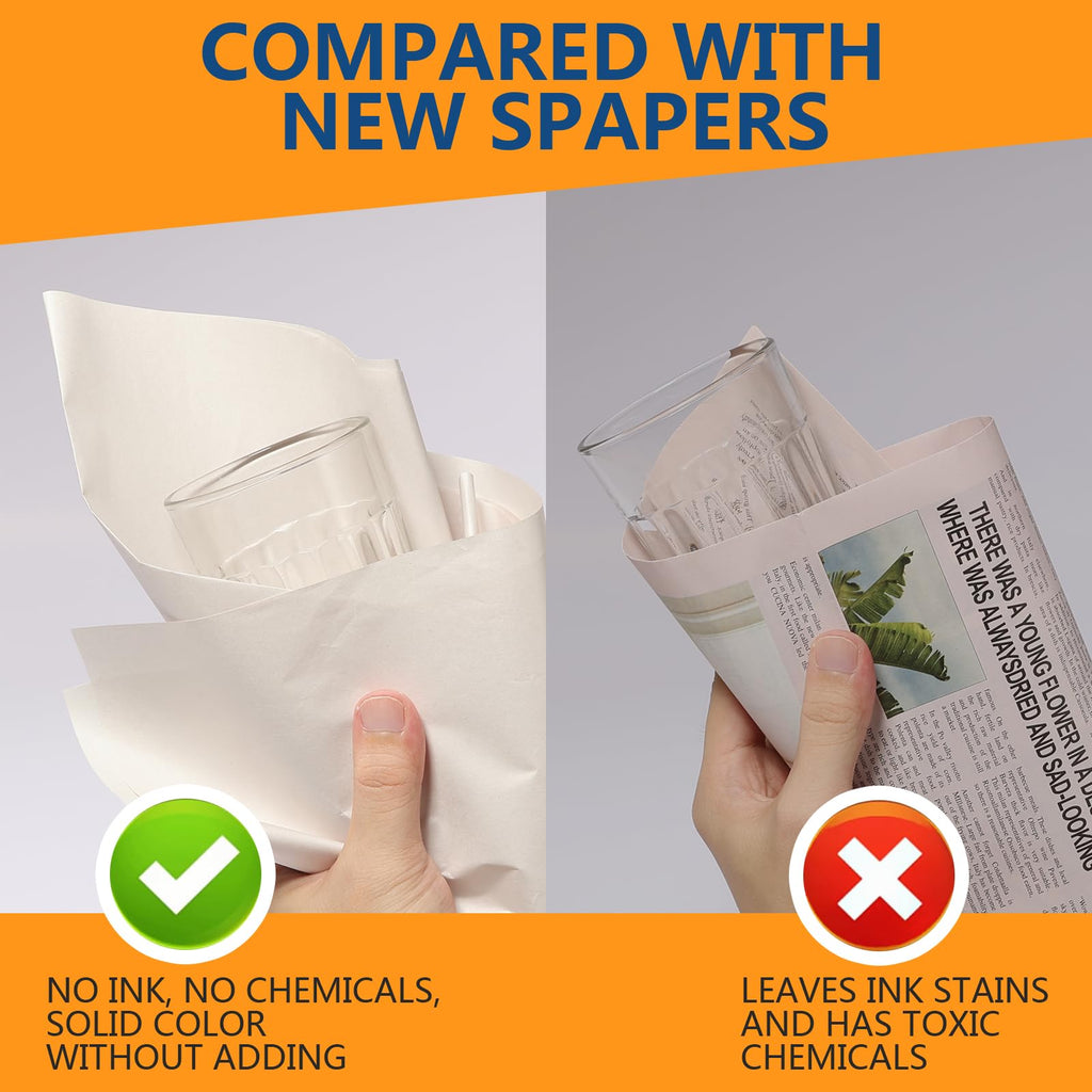 27”x17” Packing Paper Sheet for Moving Shipping Wrapping Packing Box Newsprint Paper Moving Paper Moving Supplies Protecting Fragile Items Glass China Dishes Packing (100 Sheet)