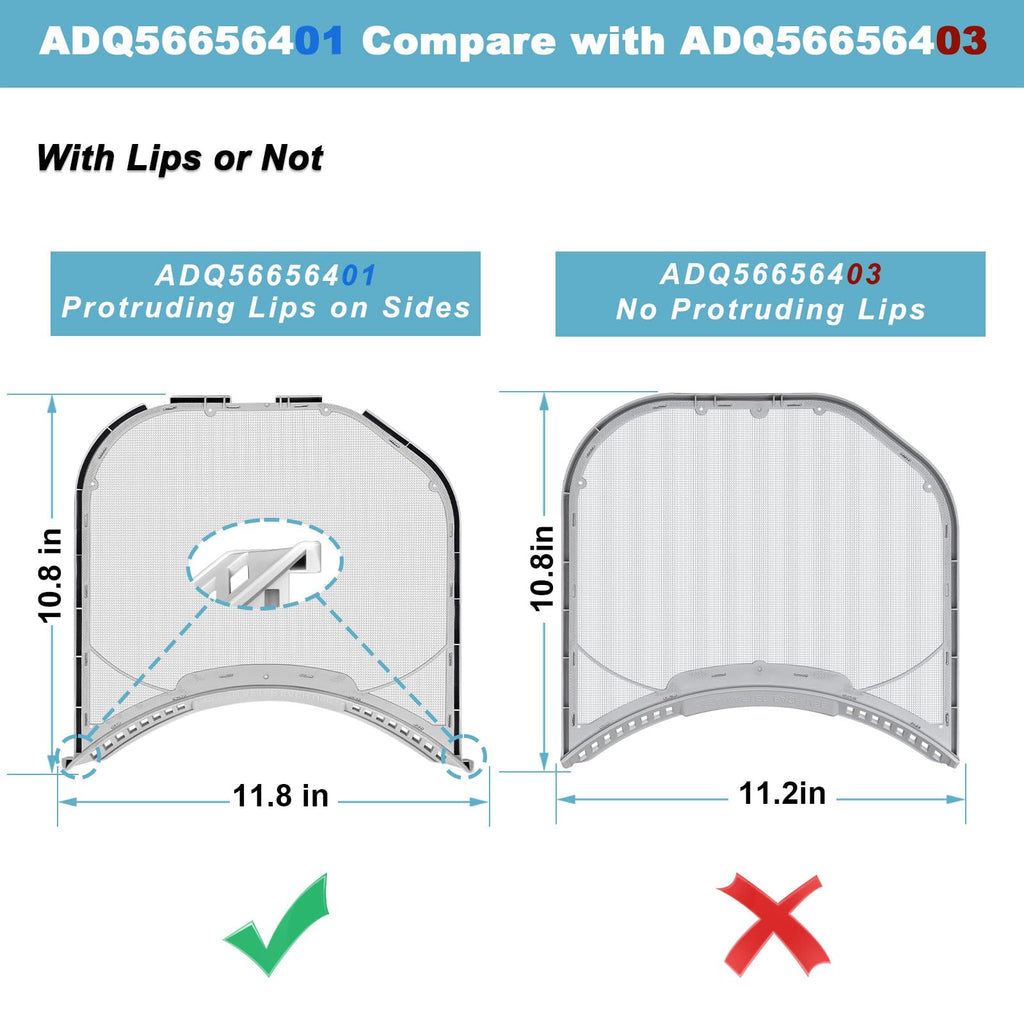 UPDATED ADQ56656401 Dryer Lint Filter Replacement for LG and Kenmore Dryer Lint Screen Replaces 1462822, AP4457244, PS3531962, AH3531962, EA3531962