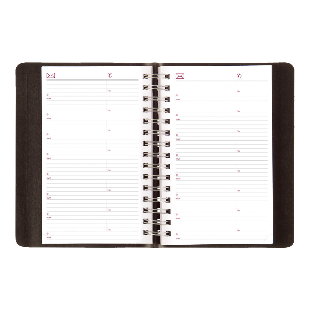 Brownline® 2026 Essential Daily/Monthly Planner, Appointment Book, 12 Months, January to December, Twin-Wire Binding, 8" x 5", Black (CB634W.BLK-26)
