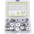 Toolly Large Penny Fender Washers, 225 Pieces 15 Sizes Alloy Steel Flat Washers Set Washers Hardware Assortment -M3 M4 M5 M6 M8 M10 M12