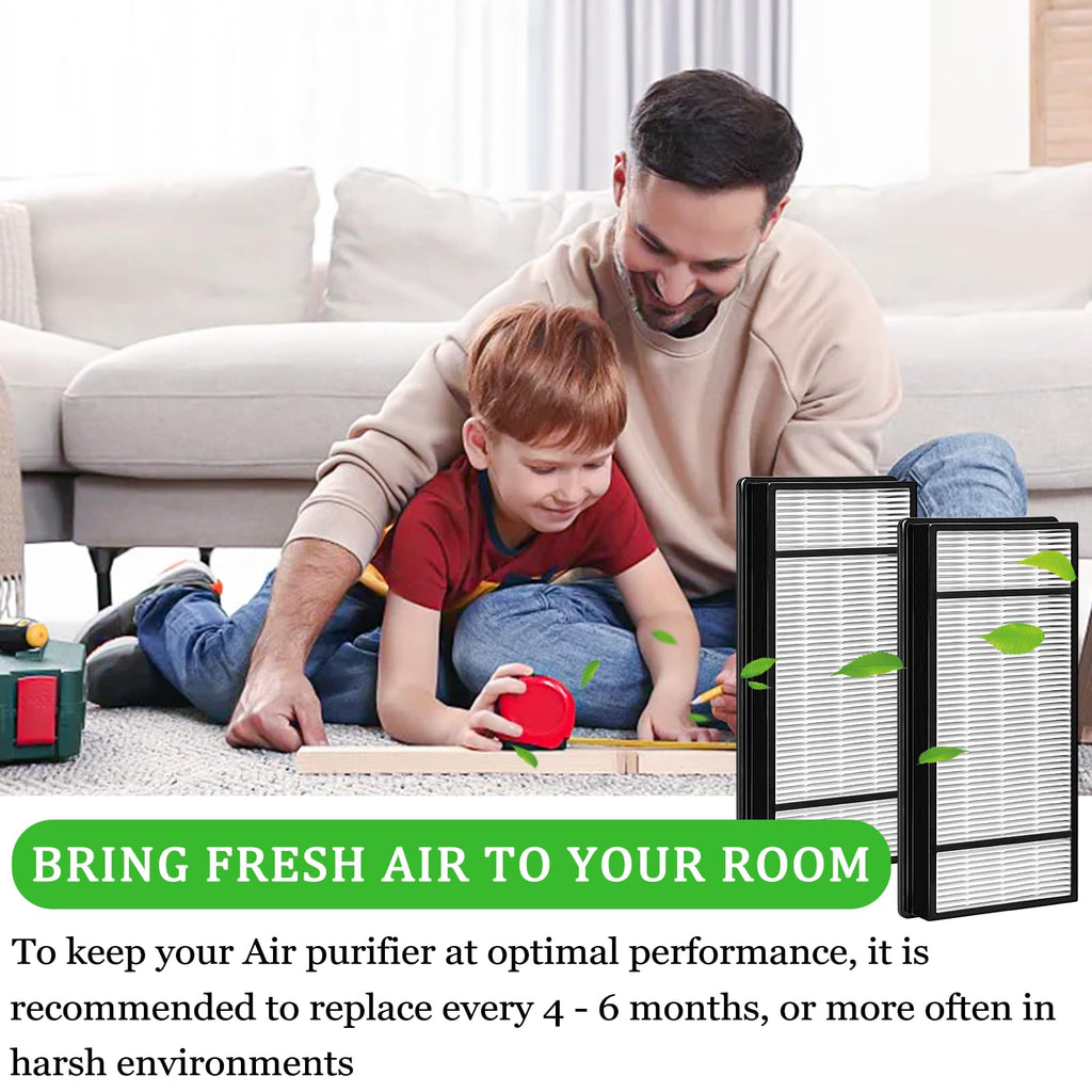 4 HEPA Replacement Filter H and 8 Carbon Pre Filter B Compatible with Honeywell Air Purifiers HRF-H1 HRF-H2 HRF-B2C, Compatible with Honeywell HPA050, HPA060, HPA150, HPA160, HHT055, HHT155 Series