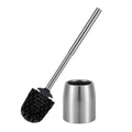 Veinvify Toilet Brush Set with Holder Brosse Toilette 30CM Long Handle Stainless Steel Bathroom Cleaning Brushes and Case Anti-Rust High Denstity Moderate Hardness Bristles Brushed