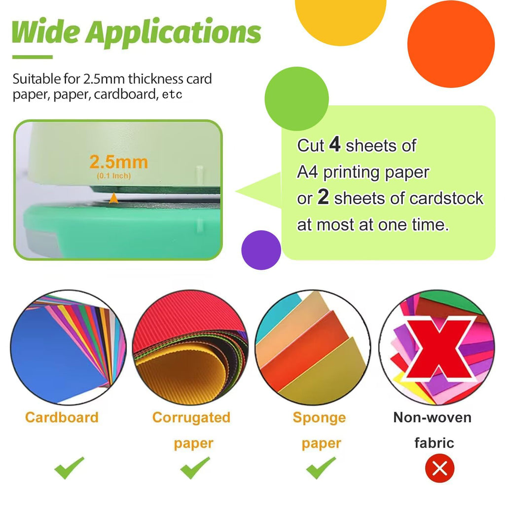 UCEC 2 Inch Paper Punch, Circle Punch, DIY Handmade Craft Hole Punch Shape for Crafting Scrapbooking Cards Arts Fun Projects, Large Hole Puncher