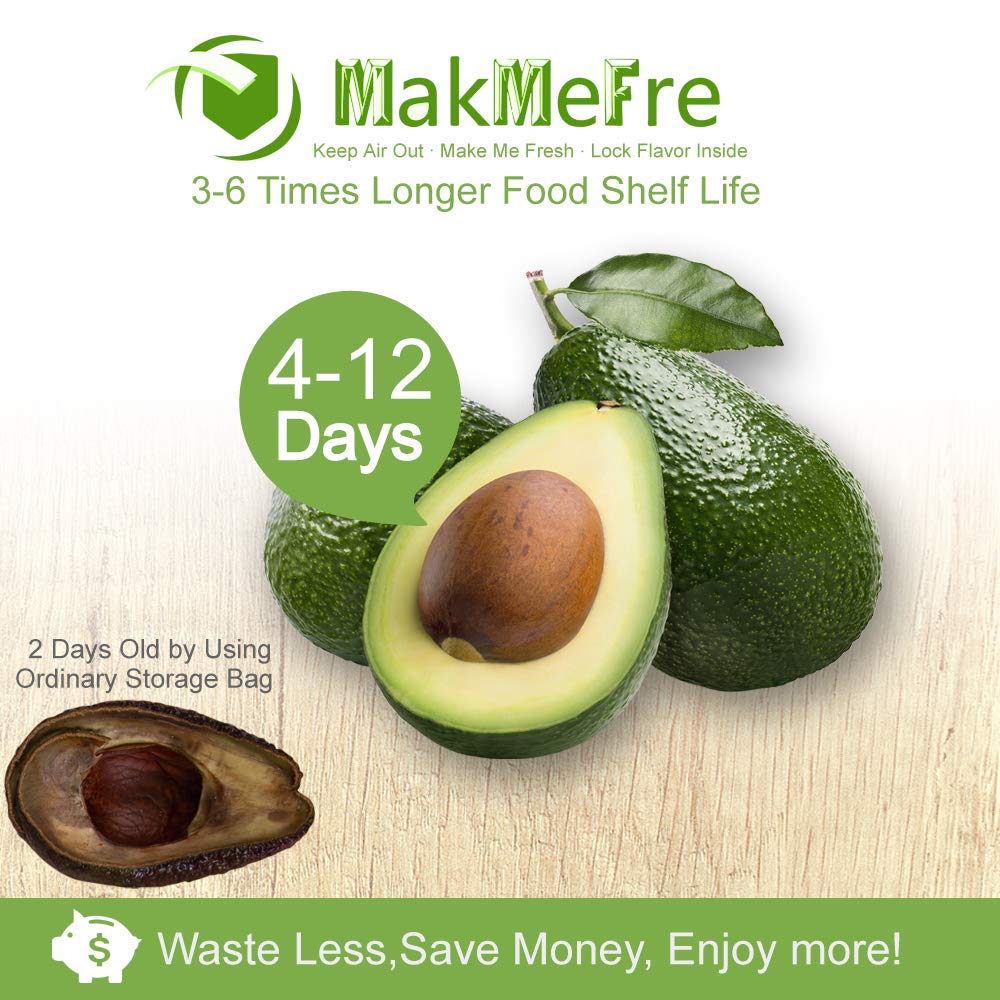 MakMeFre 2 Pack 11x50 Vacuum Sealer Bags Rolls with BPA Free and Heavy Duty,Commercial Grade Vaccume Seal Bags Rolls Work with Any Types Vacuum Sealer