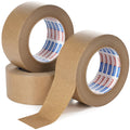 ADHES Biodegradable Kraft Paper Tape, Eco Friendly & Writable & Uncoated Paper Packing Tape Brown Packing Tape for Masking, Sealing, and Packaging Use, 2 inch x 55 Yards, 3 Rolls