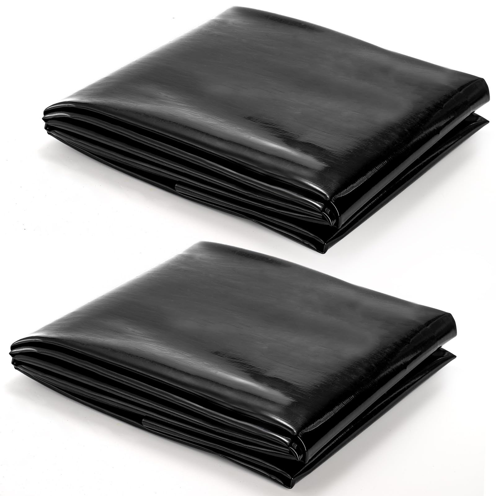 Yarlung 2 Pack 4x7 Feet Pond Liner, 20 Mil Small Pond HDPE Mat Black KOI Pond Liner for Fish Ponds, Waterfall, Garden Fountains