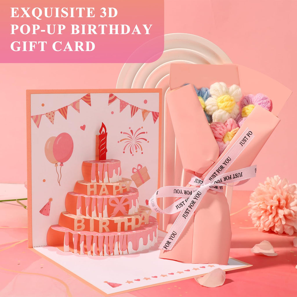 Birthday Gifts for Women Friendship, Pink Relaxing Spa Gifts Basket Set for Women, Self Care Gifts Unique Happy Birthday Gift Idea for Mom Her Best Friends Sister Wife Girlfriend Coworker Teacher (Pink)