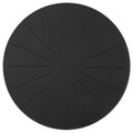 Lazy K Induction Cooktop Mat - Silicone Fiberglass Scratch Protector - for Magnetic Stove - Non Slip Pads to Prevent Pots from Sliding During Cooking_ Black (11inches)