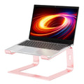 Urmust Laptop Stand for Desk Aluminum Computer Stand Riser Holder for Laptop Compatible with MacBook Air Pro, Dell, HP, Lenovo Samsung, Alienware All Laptops 11-15.6"(Rose Gold)
