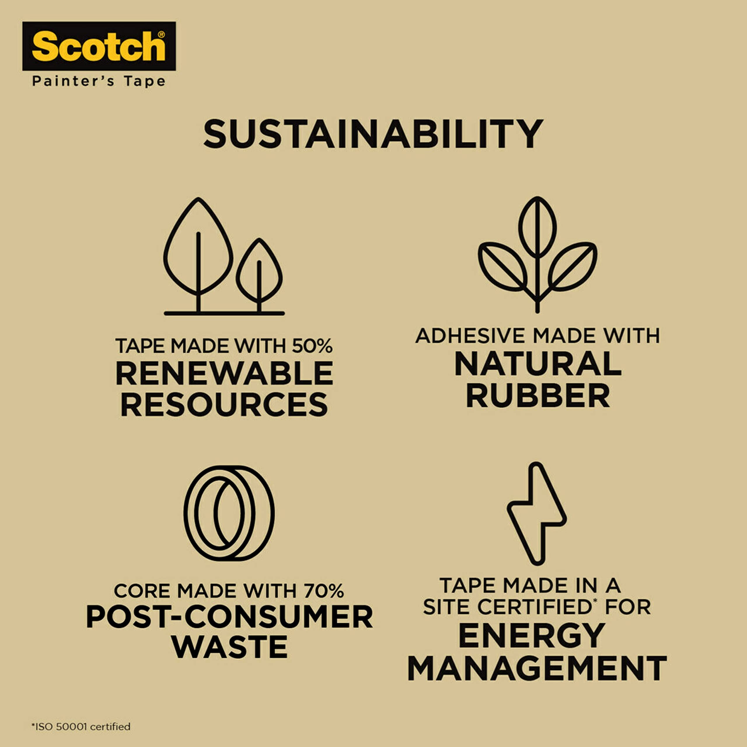 Scotch Painter’s Tape Scotch Masking Tape, Contractor Grade 24 mm (9 Rolls) - 2020