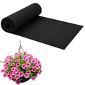 12 x 120 inch Fabric Planter Liner Roll, Felt Plant Box Liner Non Woven Coconut Basket Liner Alternative Flower Pot Mat Black Coco Liner Roll Replacement for Planters Hanging Baskets Garden Window Box