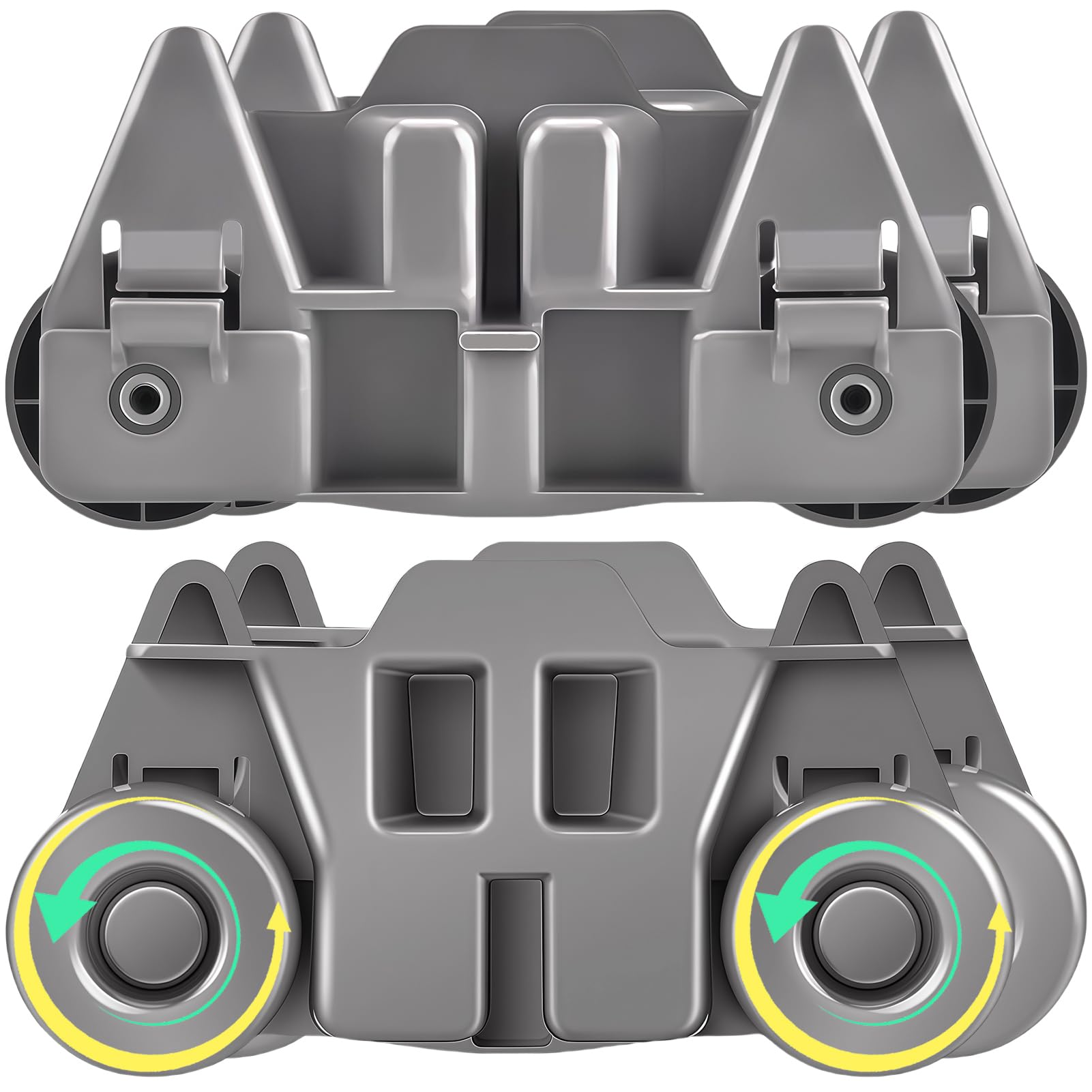 4 Pack W10195416 Dishwasher Wheels Lower Rack Replacement for KitchenAi-d Whirlpoo-l Mayta-g Kenmor-e Dishwasher Parts,Rust-Resistant Upgraded Design | Fits AP5983730 W10195420 PS11722152