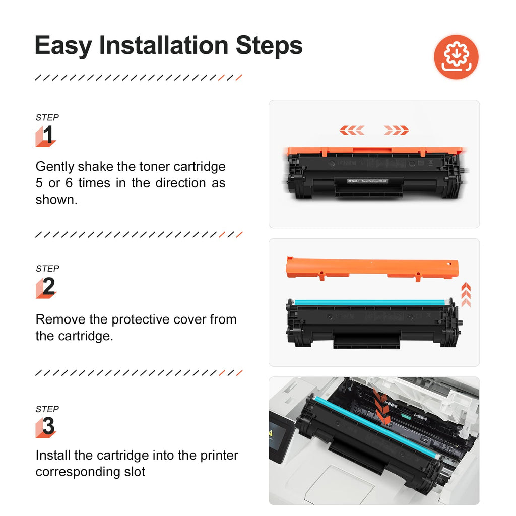 v4ink 2PK Compatible 48A Toner Cartridge Replacement for HP 48A CF248A Toner Cartridge Black Ink for use in HP Pro M15w M15a M16w M16a MFP M29w M29a M28w M28a Printer
