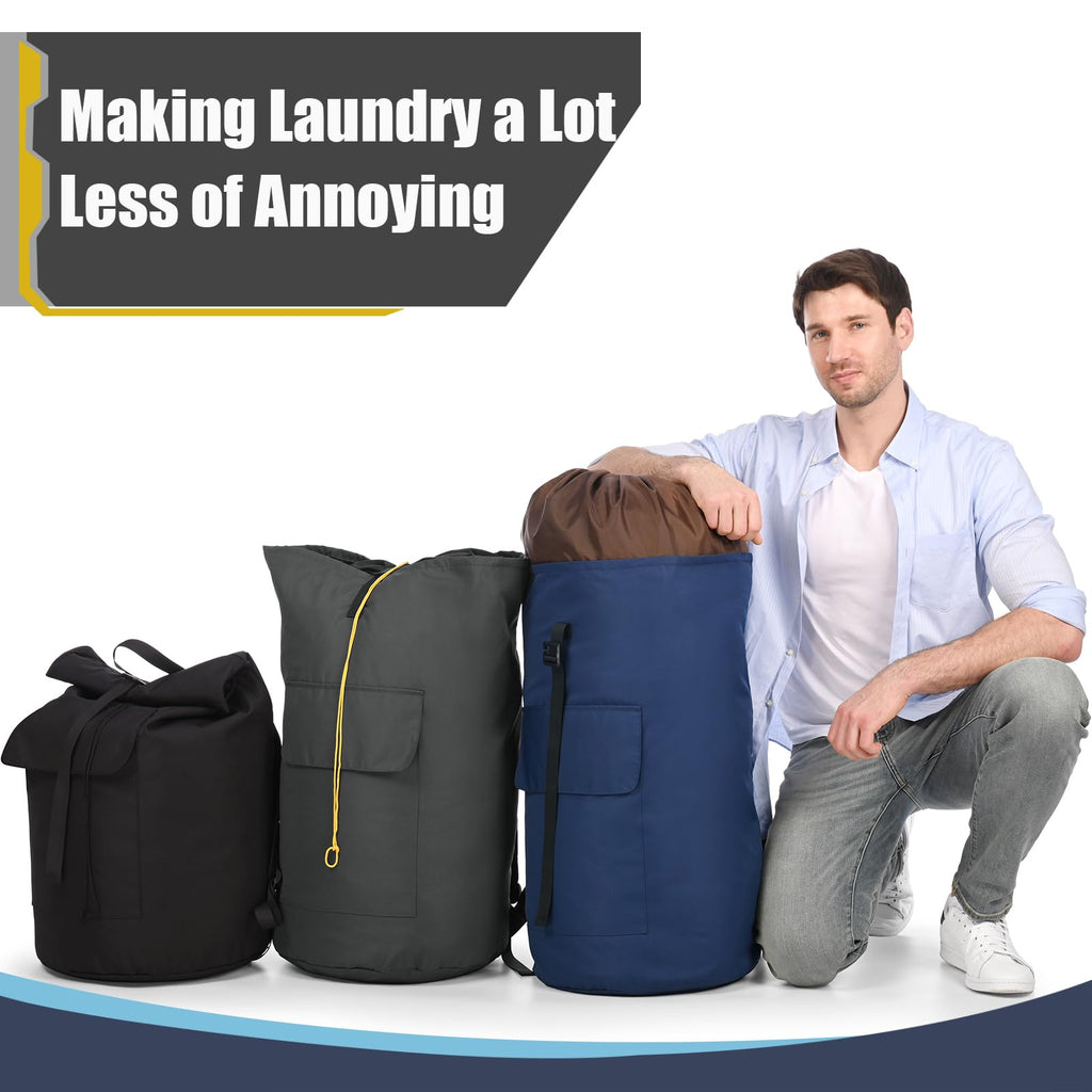 Laundry Bag Backpack 115L, College Laundry Backpack with Straps, Laundry Bags Extra Large Heavy Duty, Large Laundry Hamper Bag for College Students, Dirty Clothes Bag for Dorm, Apartment, Laundromat