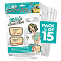 Molly’s Marvelous - Streak-Free Polishing Cloth, Lint-Free Microfiber Cleaning Cloth, Glass Cleaning Cloth and Window Cleaning Cloth, White (16" by 15.75") (15pk)