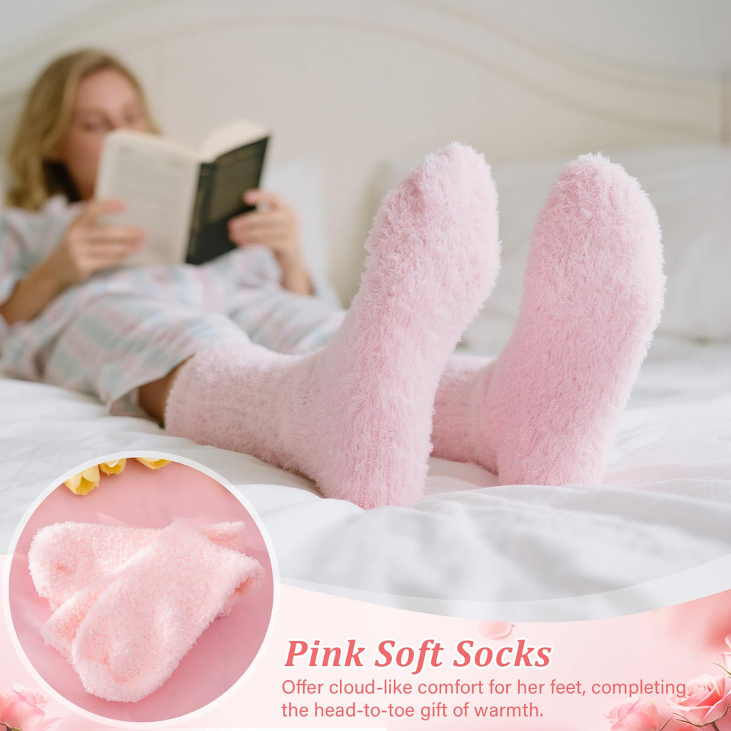 Mothers Day Gifts for Mom, 7Pcs Mom Gifts Set – 18Oz Tulip Embossed Pearlescent Glaze Best Mom Ever Mug, Spoon, Headband, Socks, Jewelry Box, Card, Gift Box – Birthday Gift for Mom from Daughter, Son