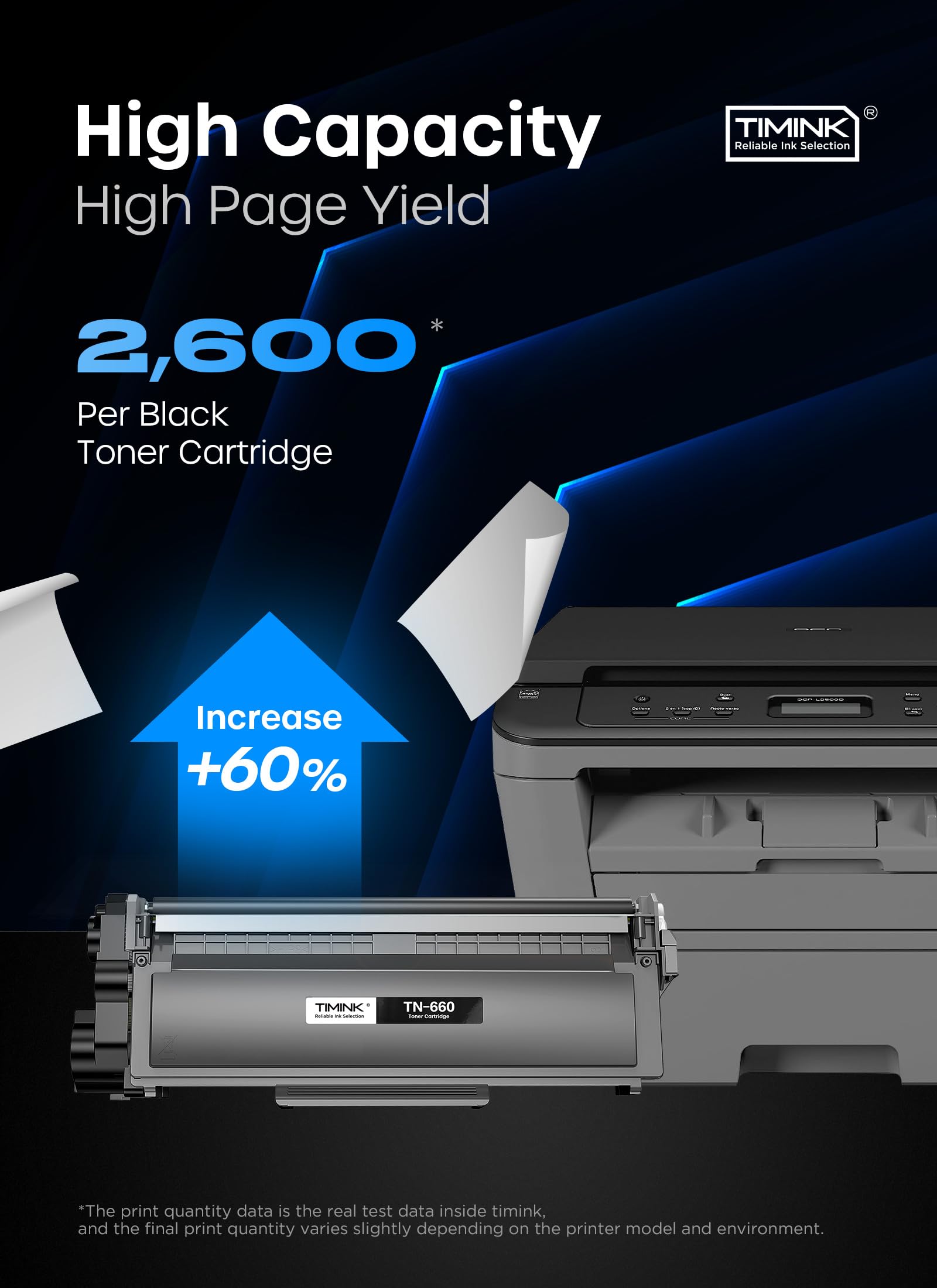 TN660 Compatible Toner Cartridge Replacement for TN660 TN-660 TN 660 TN630 Compatible with HL-L2300D HL-L2380DW HL-L2320D DCP-L2540DW MFC-L2700DW MFC-L2685DW Printer 4 Black Toner