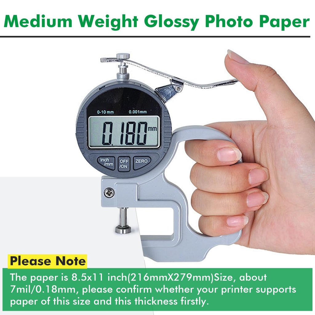 Koala Brochure Paper Double Side Glossy for Printing Photo 8.5X11 Inches 100 Sheets Compatible with Inkjet Printer 42LB