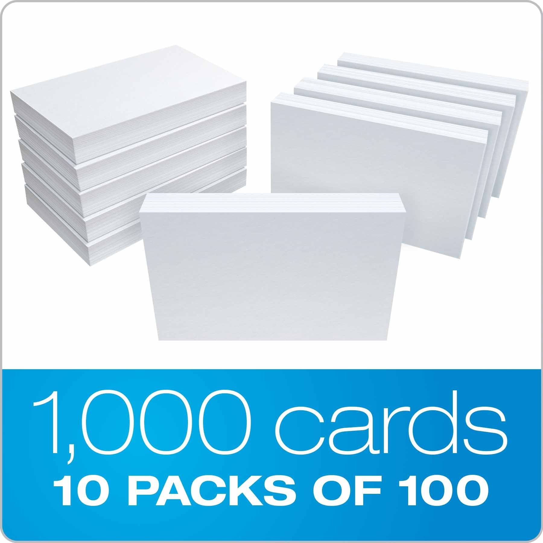 Pendaflex Oxford Blank Index Cards, 4x6 Inches, White, 1000 Cards (40)