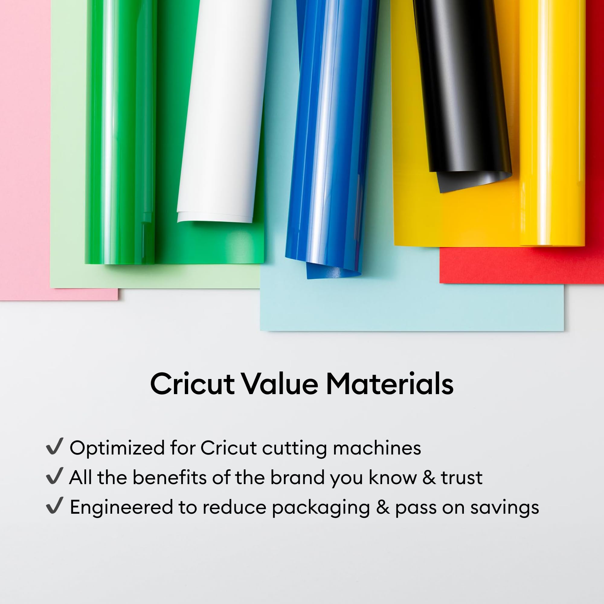 Cricut® Value Iron-On - White (12 in x 20 ft) - HTV Heat Transfer Vinyl