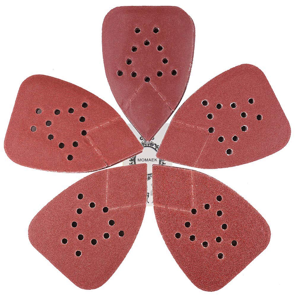 Sanding Pads for Black and Decker Mouse Sanders.50PCS 60 80 120 150 220 Grit Mouse Sandpaper Assortment - 12 Holes Hook and Loop Detail Palm Sander Sanding Sheets Sand Paper
