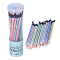 Writing Pencil, 30Pcs HB Pencil Non‑Slip Multi‑Color with Eraser Children Student Writing Drawing Tools With Triangular Barrel