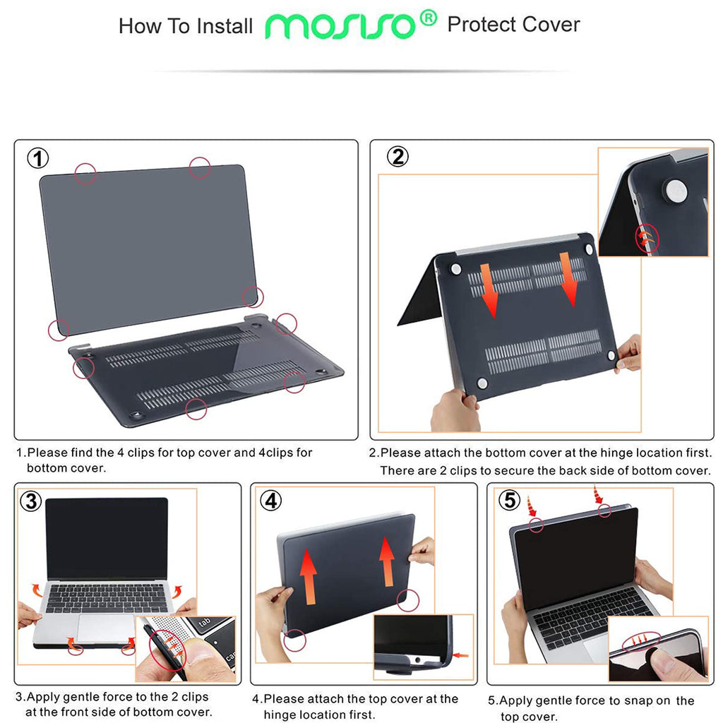 MOSISO Compatible with MacBook Air 13 inch Case 2022 2021 2020 2019 2018 A2337 M1 A2179 A1932 Retina Display Touch ID,Plastic Garden Flowers Hard Shell Case&Keyboard Cover&Screen Protector,Transparent
