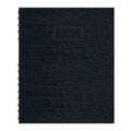 Blueline® NotePro™ Undated Daily Planner, Twin-Wire Binding, Lizard-Like Hard Cover, 192 Pages, Bilingual, 9-1/4" x 7-1/4", Black (A29C.81B)