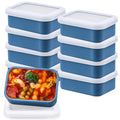 Silicone Soup Freezer Containers with Lid,8 Pcs 1 Cup Silicone Freezer Trays,Reusable Food Preserving Tray Freezing Trays for Storing and Freezing Soup, Sauce, Broth and Ice