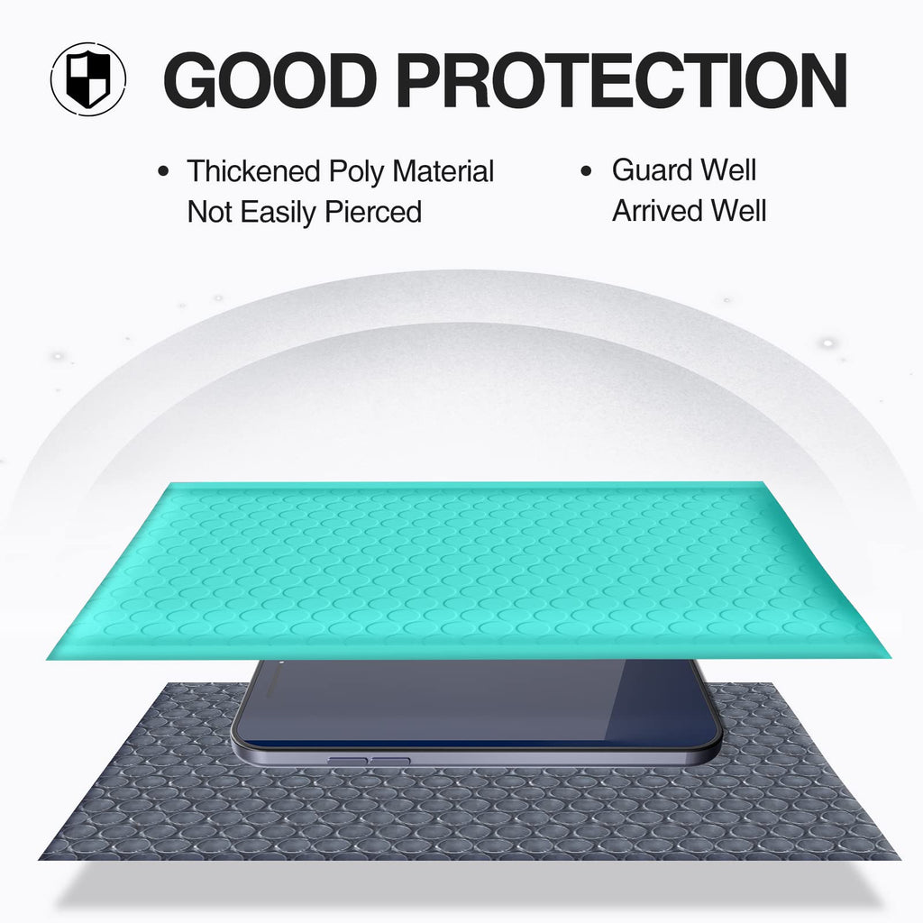UCGOU Bubble Mailers 4x7 Inch Teal 50 Pack Poly Padded Envelopes Small Business Mailing Packages Opaque Self Seal Adhesive Waterproof Boutique Shipping Bags for Jewelry Makeup Supplies #000