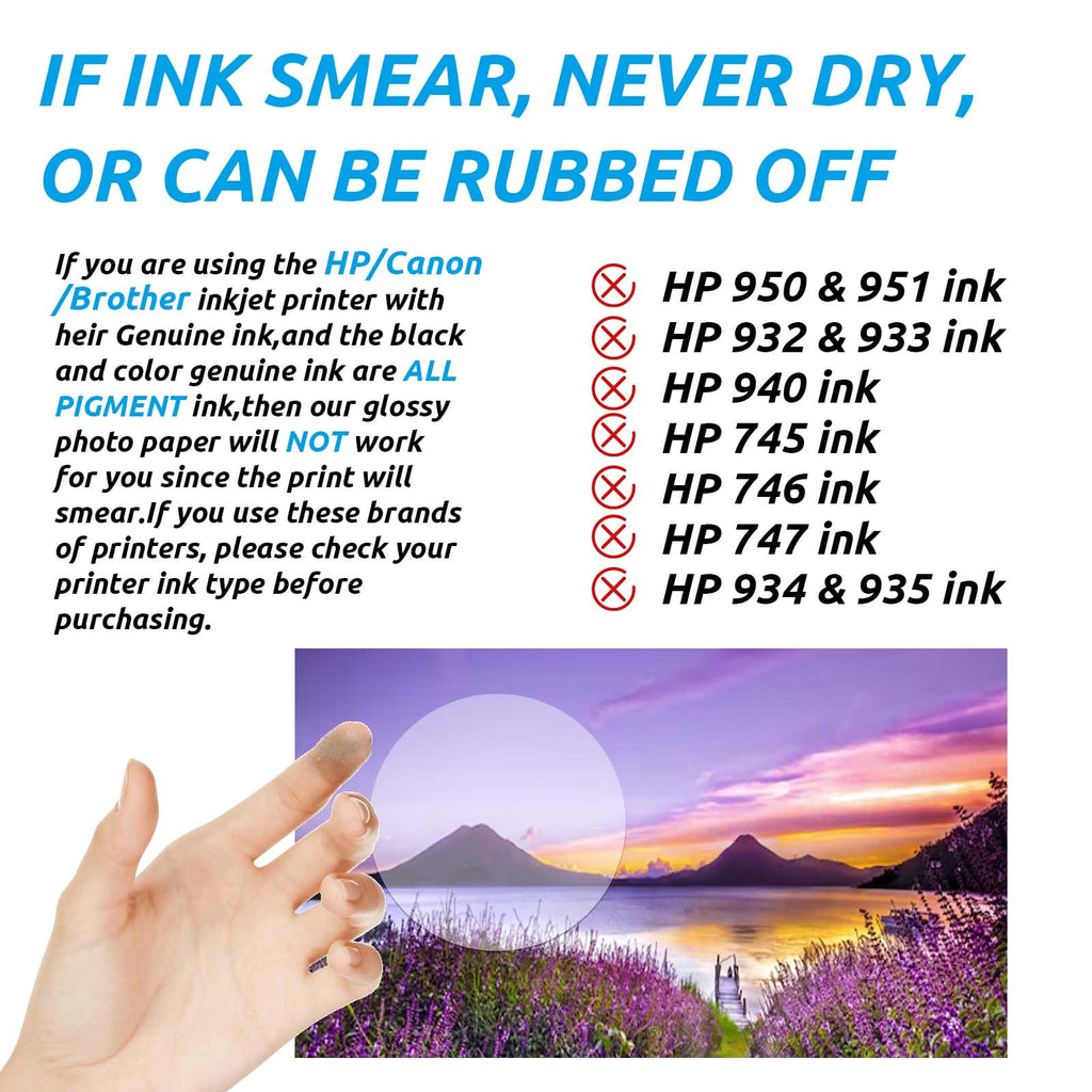 Uinkit 120 Sheets Presentation Paper Matte 8.5x11 Inkjet 49lb 180gsm Single Side Printable Photo for All Dye Ink Inkjet Printers