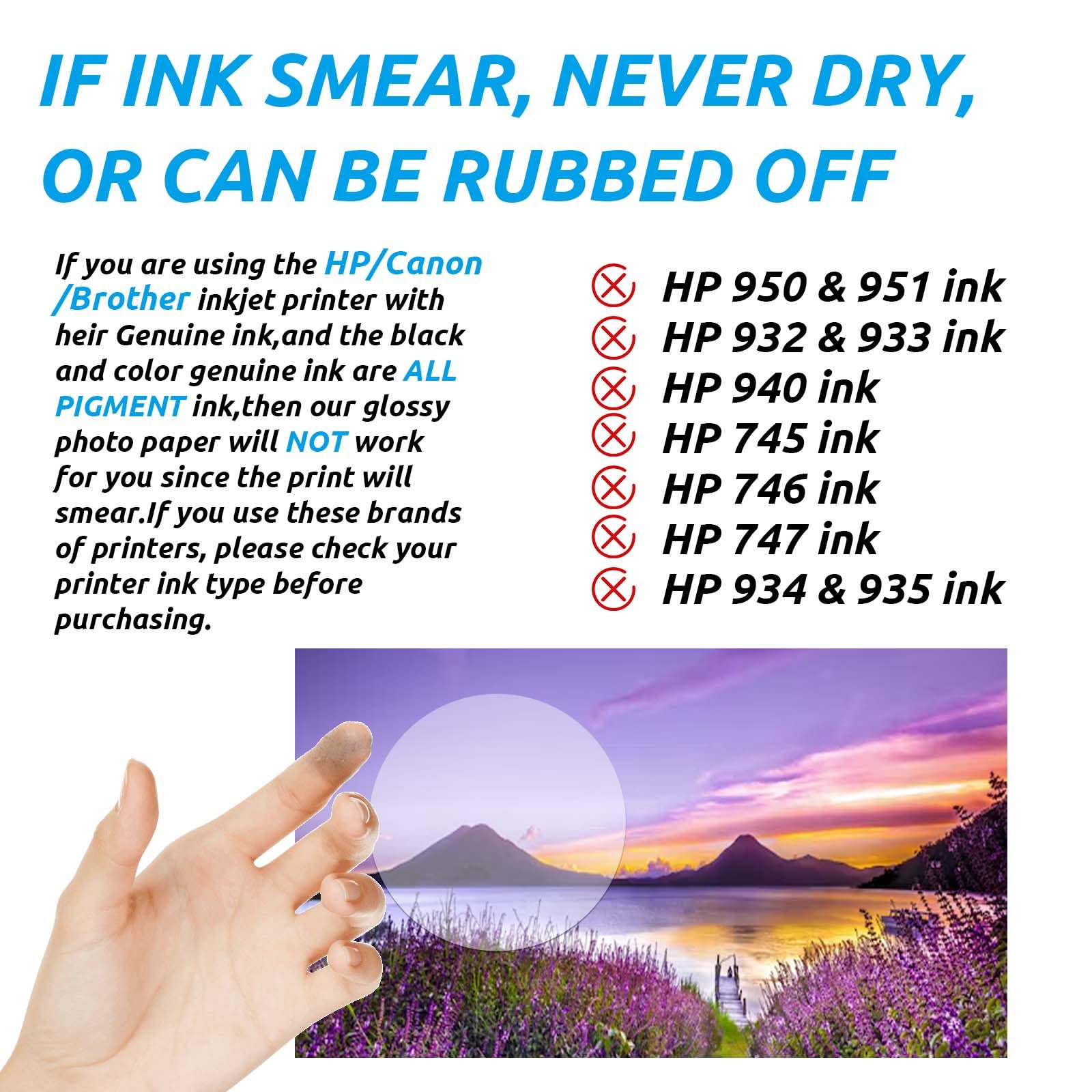 Uinkit 120 Sheets Presentation Paper Matte 8.5x11 Inkjet 49lb 180gsm Single Side Printable Photo for All Dye Ink Inkjet Printers