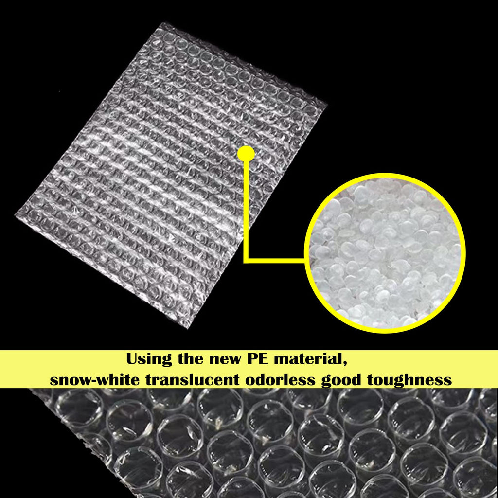 50Pcs 8 x 10 Inch Bubble Out Bags, Double Walled Wrap Pouches Protective Cushioning Bubble Pouch for Shipping, Storage, Mailing Packing fragile item and Supplies Dishes Glass Plates Packaging