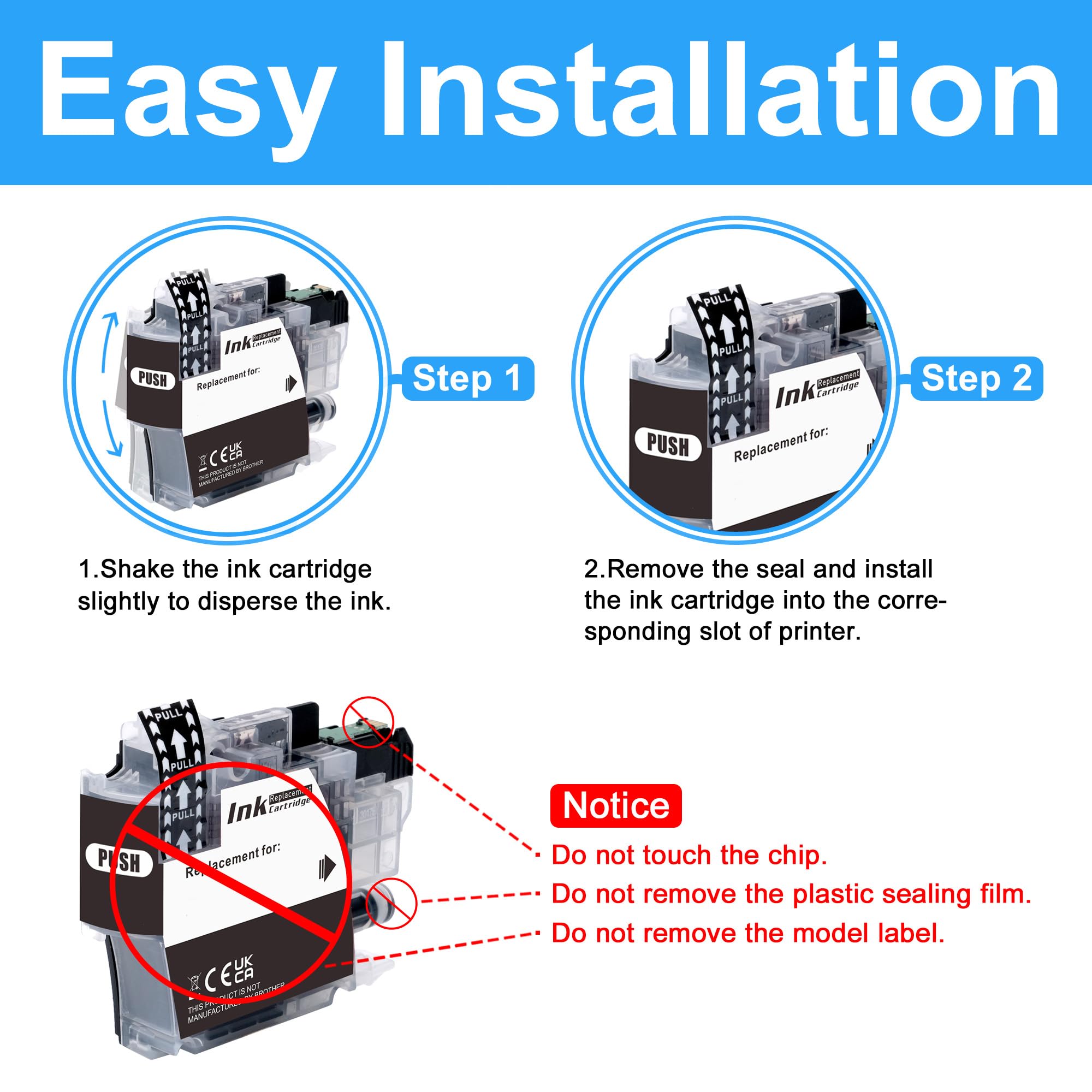 LCL Compatible Ink Cartridge Replacement for Brother LC3011 LC-3011 LC3013 LC-3013 LC3013BK LC30133PKS LC-3013BK LC3013C LC3013M LC3013Y (8-PK,2K2C2M2Y)for MFC-J491DW MFC-J497DW MFC-J895DW MFC-J690DW