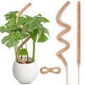 Bendable Moss Pole for Plants, SproutMaven 2 x 48 Inch Monstera Plant Stakes for Climbing Plants