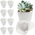 10 Pack 3 inch Self Watering Pots for Indoor Plants, Small Self Watering Plant Pots with Water Level Indicator and Multiple Vents, Self Watering Planters for Indoor Plants, Orchid, Succulent, Herbs